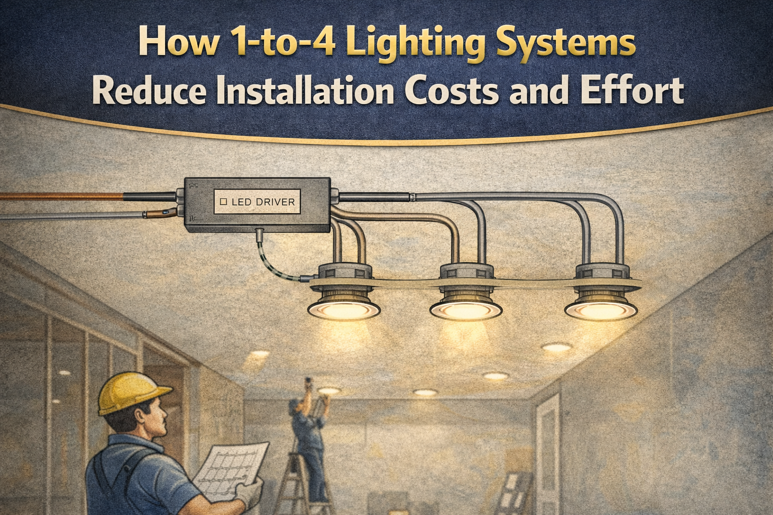 How to Simplify Lighting Installation and Save money With 1-to-4 Wiring