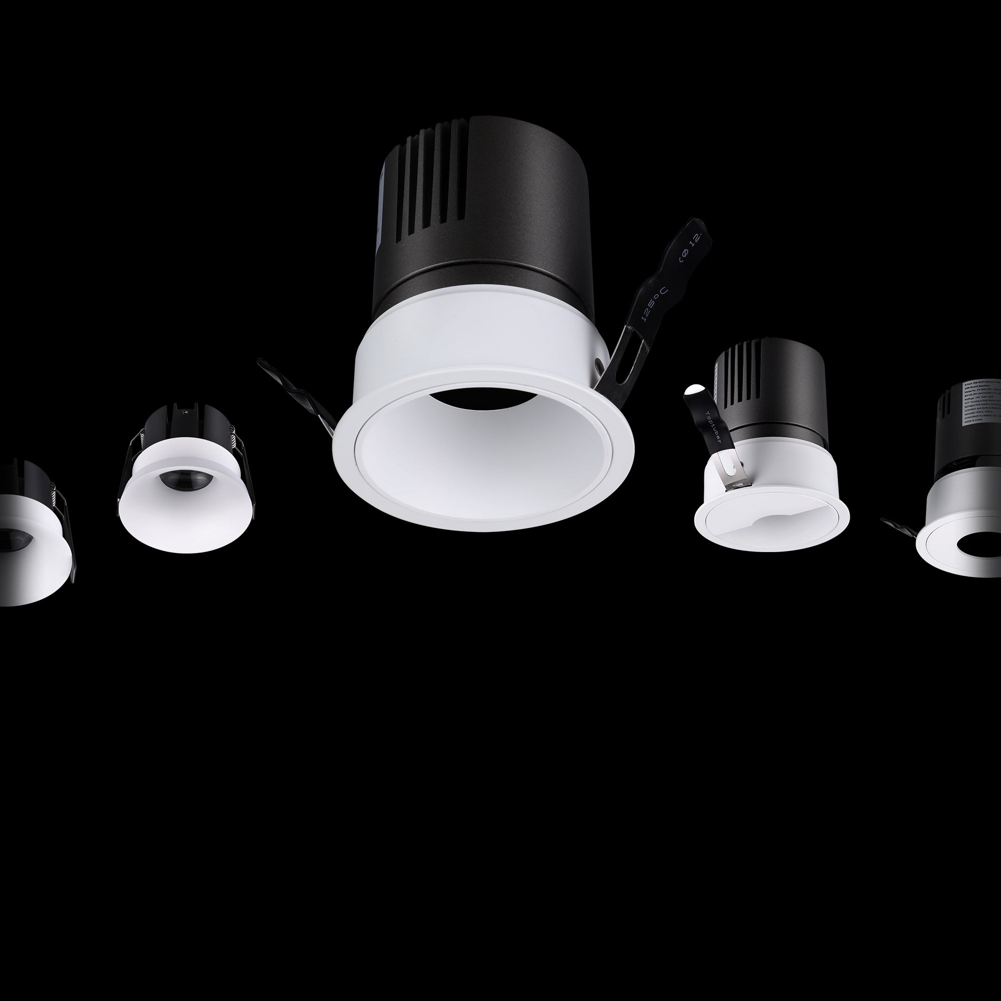 LumeX Pivot-z1790 3” 10W 5CCT Anti-Glare Dimmable Deep Recessed LED Downlight, Canless, Ultra-Narrow Frame