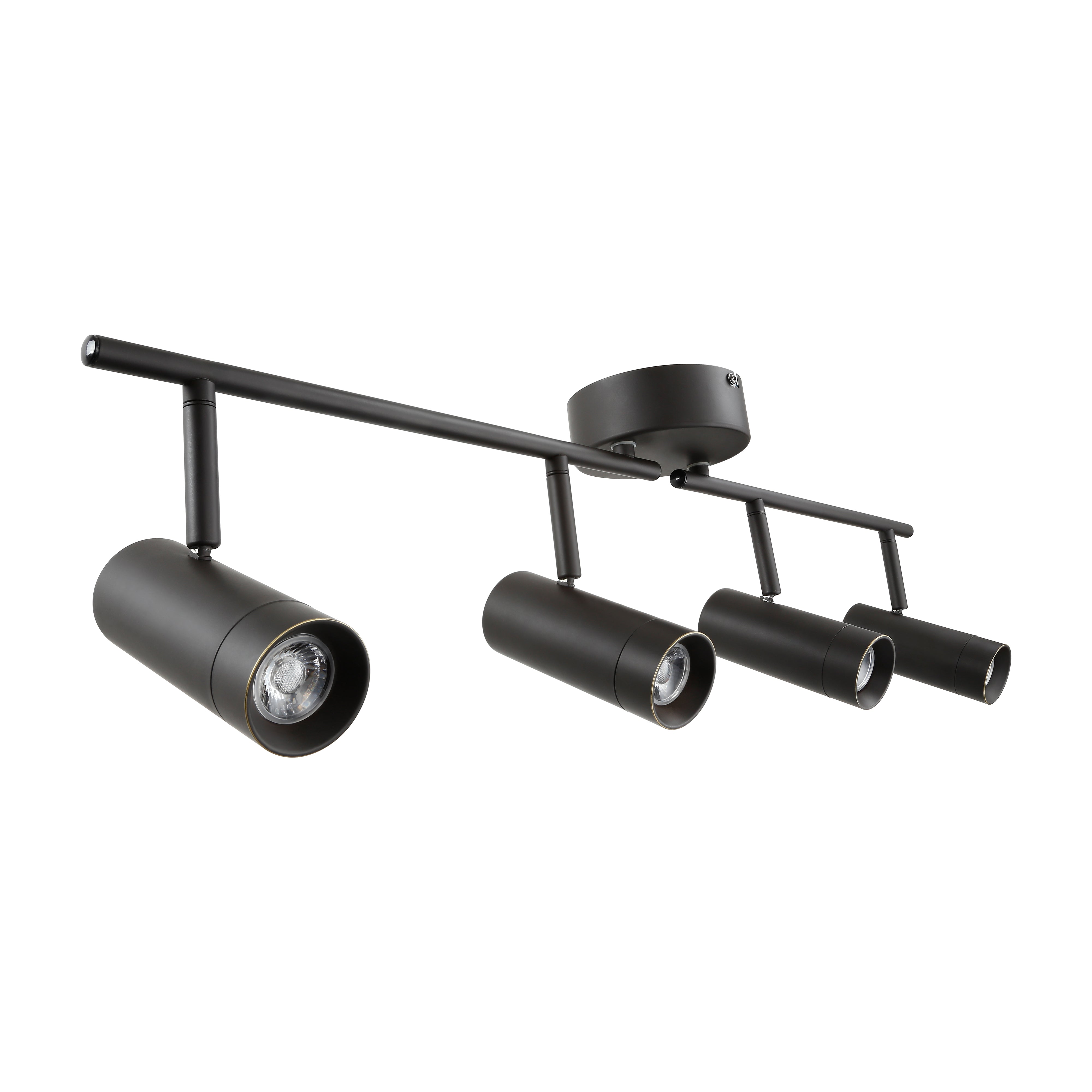 LeonLite theBeam 4-Heads LED Ceiling Spot Lights - Black - 3000K