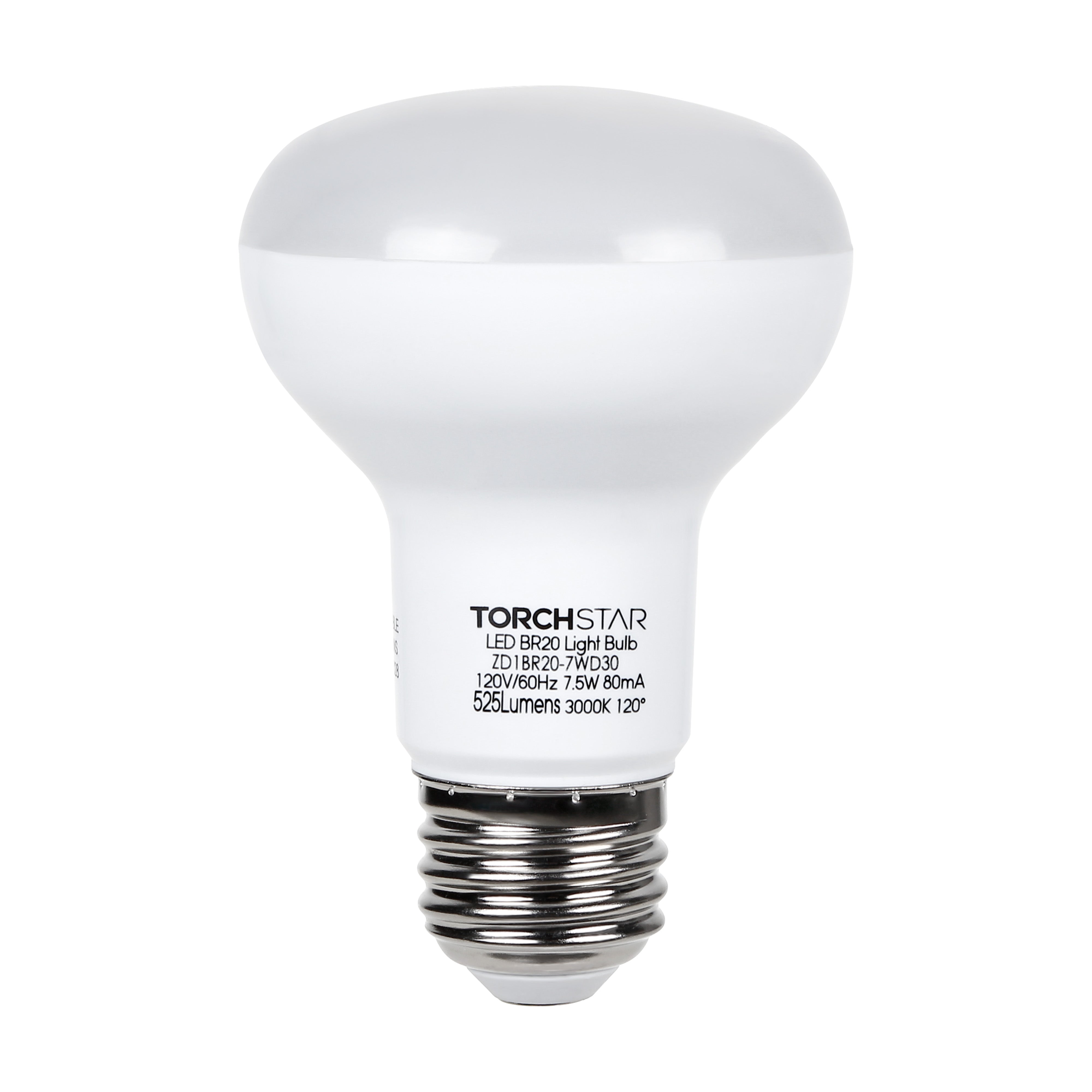 TORCHSTAR E-series 7.5W BR20 LED Bulb - 3000K/4000K/5000K