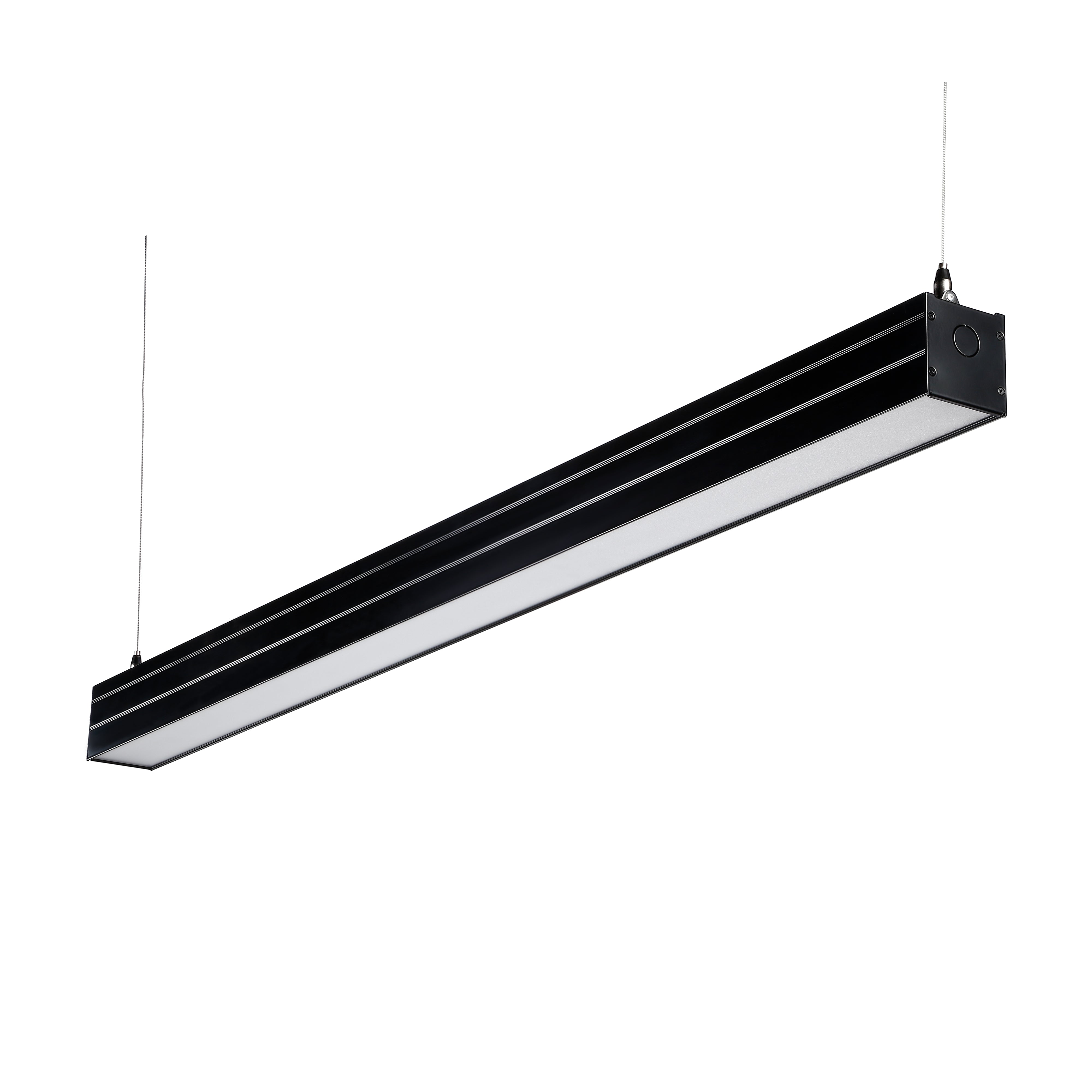 ElegaLux 4' LED Linear Light - Black - 40W - 4000K