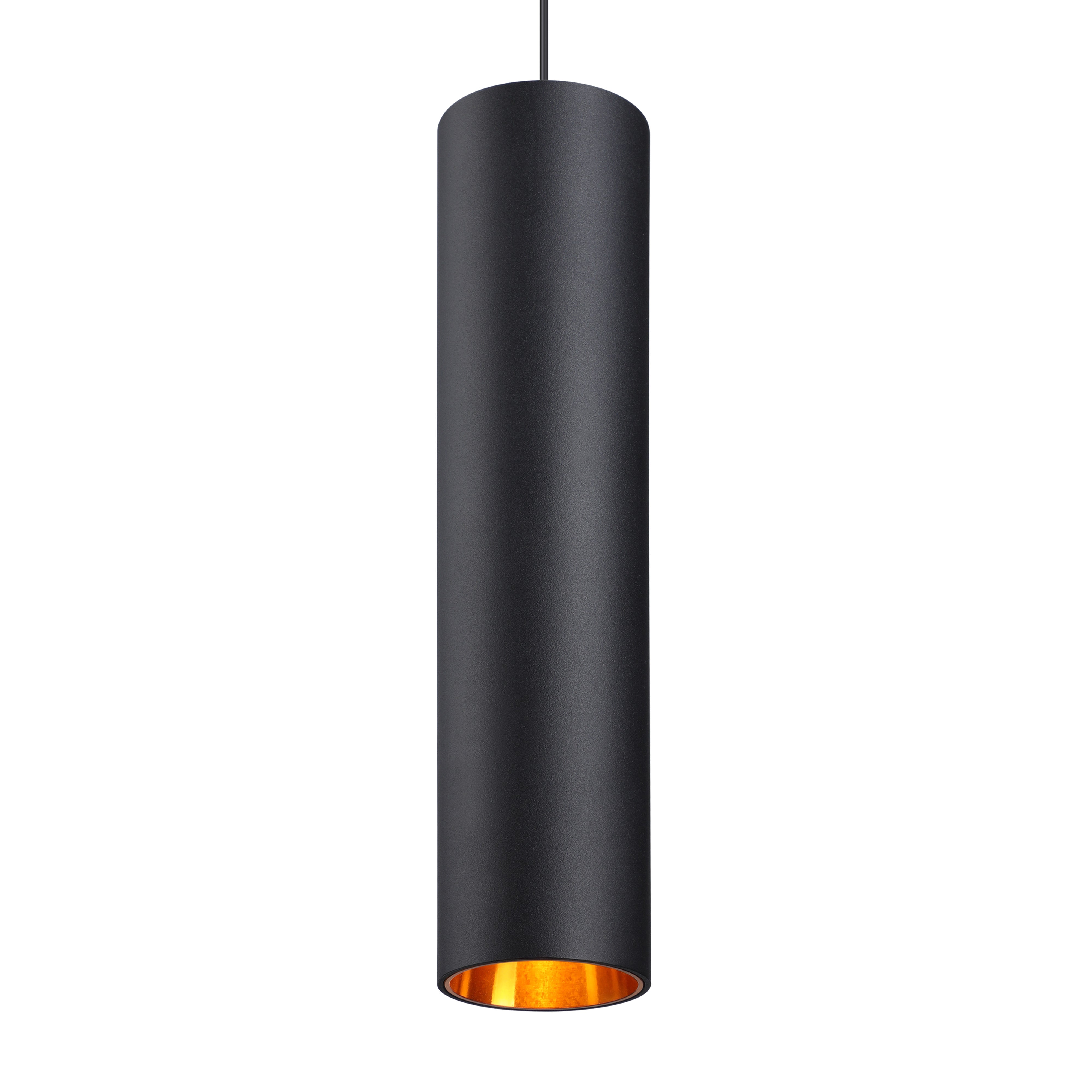 LeonLite TheFloat™ Cylindrical Pendant Light - Matt Black