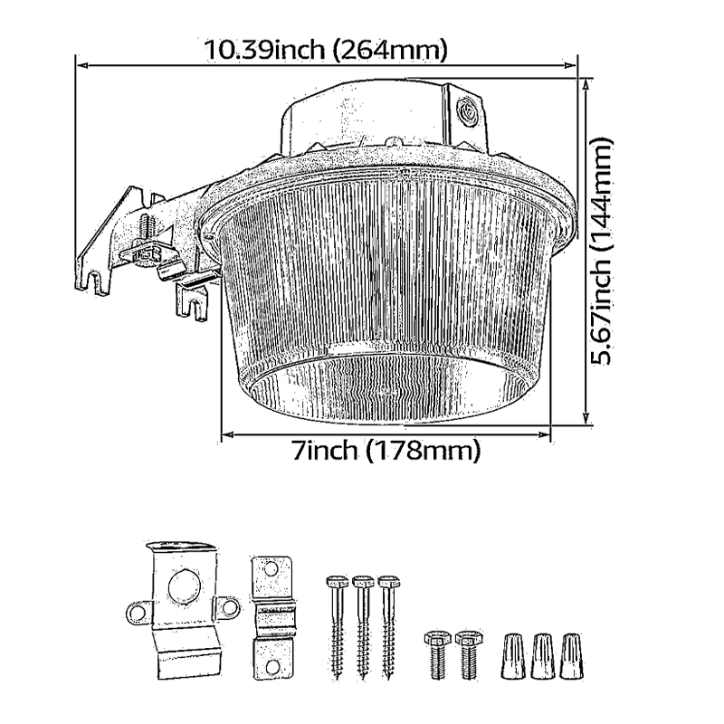 Farmglow+ 50W LED Barn Light - Photocell Included - Adjustable CCT