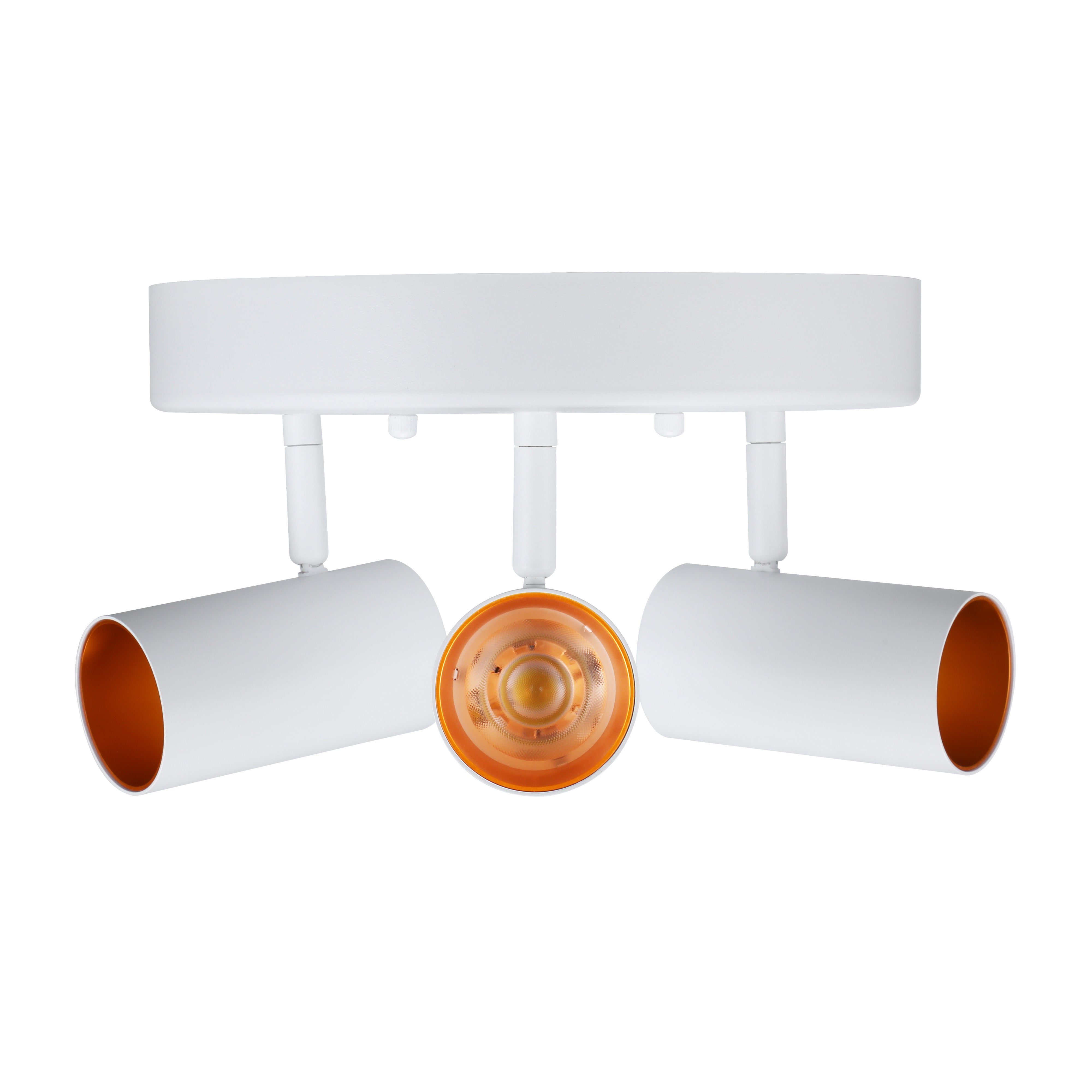 LeonLite LuminCore 3-Heads LED Ceiling Spot Lights - White- Adjustable CCT