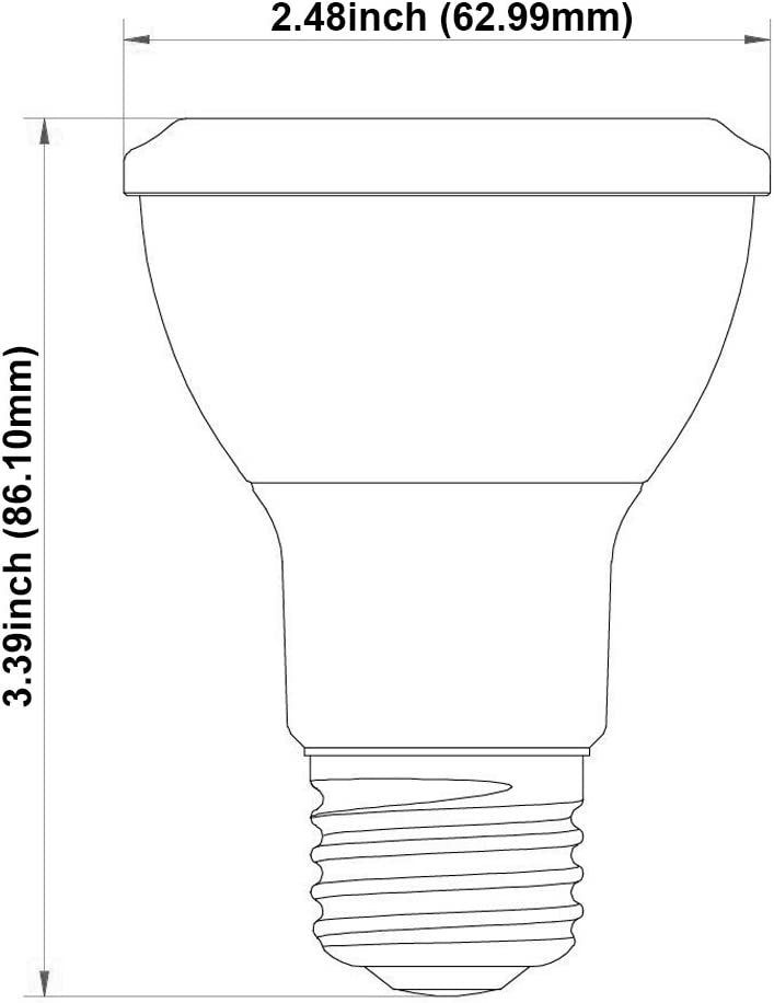 TORCHSTAR L-series 8W PAR20 LED Bulb - 3000K/4000K/5000K