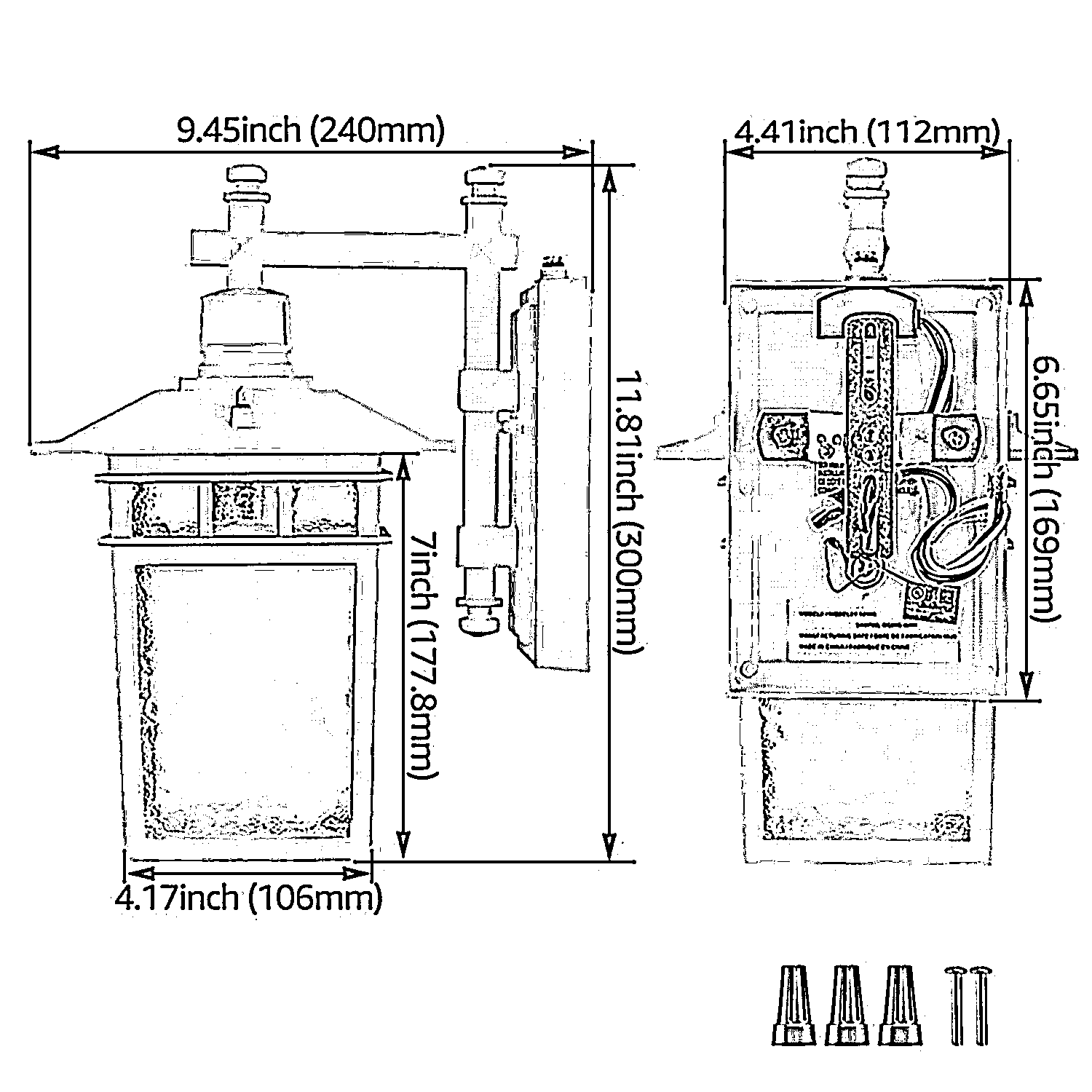 Pavilion™ 12" Outdoor Wall Lantern