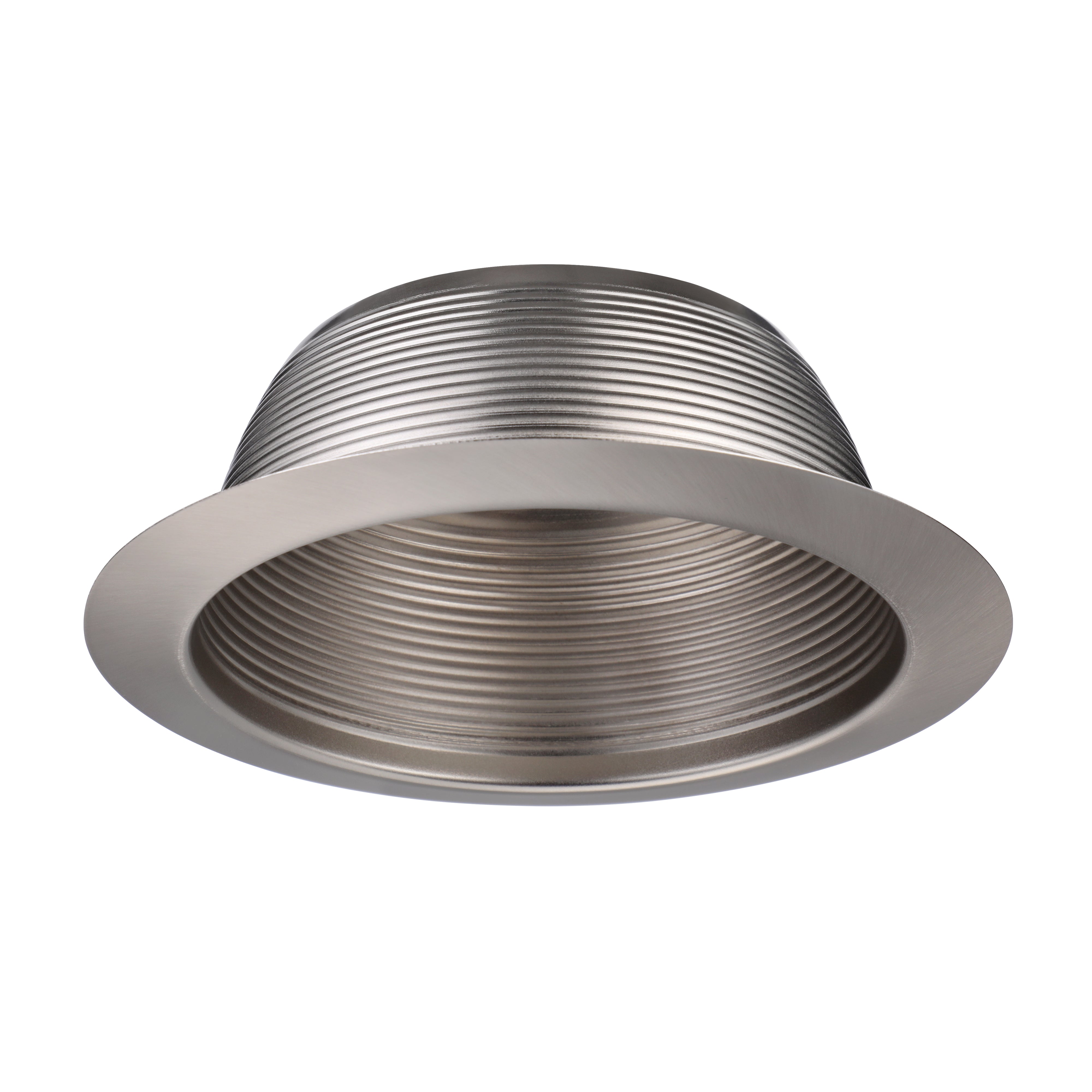 TORCHSTAR 6" Stepped Baffle with Detachable Trim - Satin Nickel