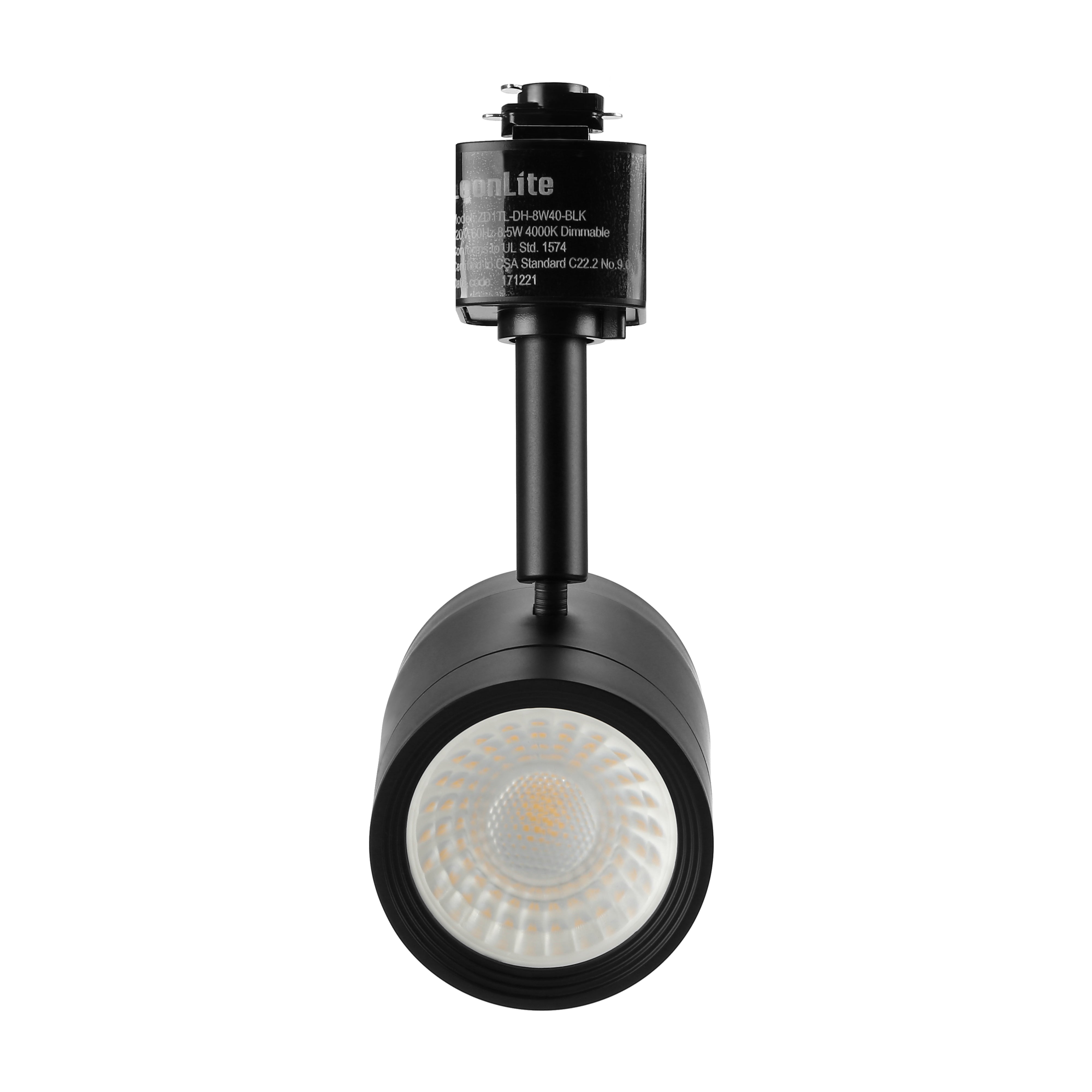 Radiant 8W LED Track Light - Black - 2700K/4000K