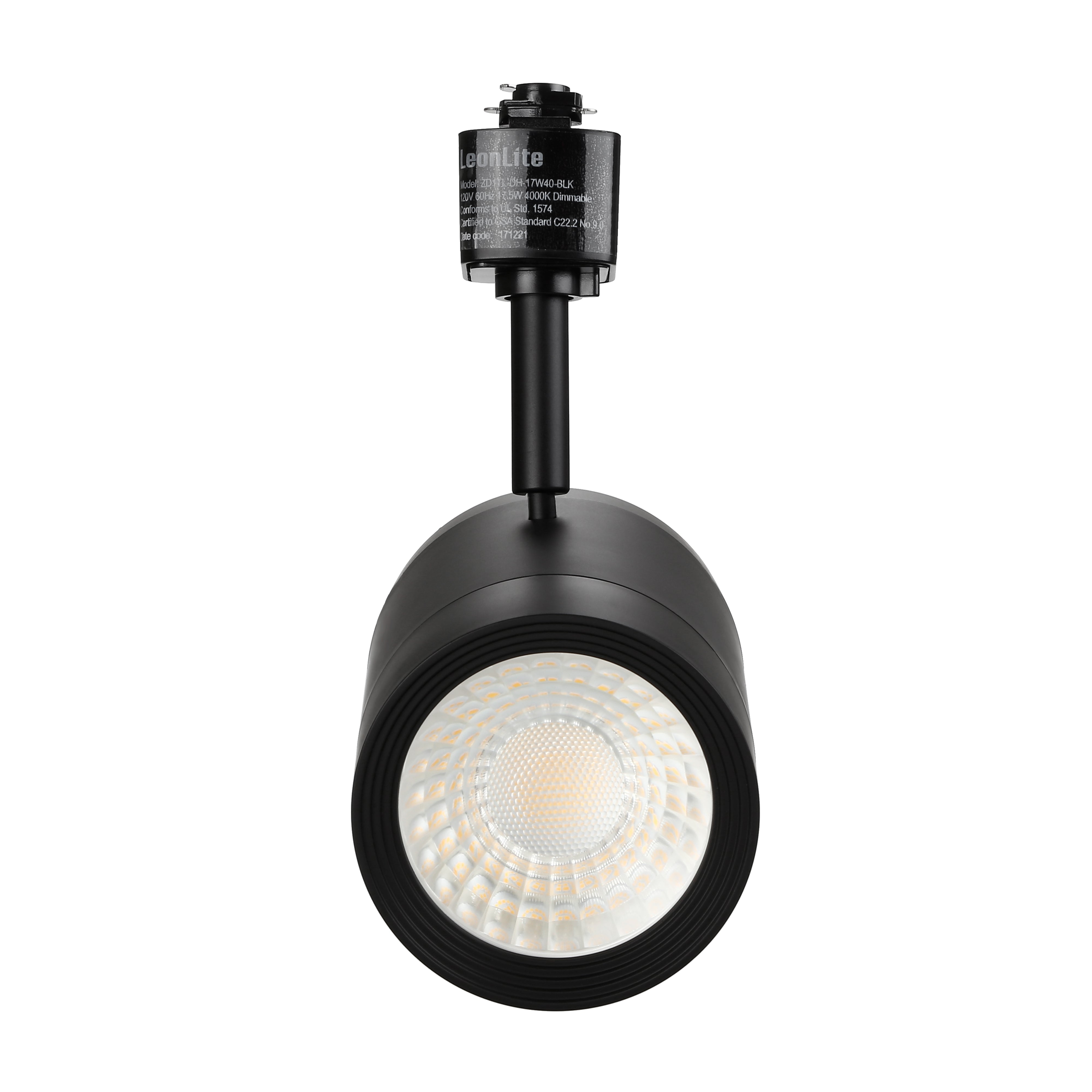 Radiant Plus 17W LED Track Light - Black - 3000K/4000K