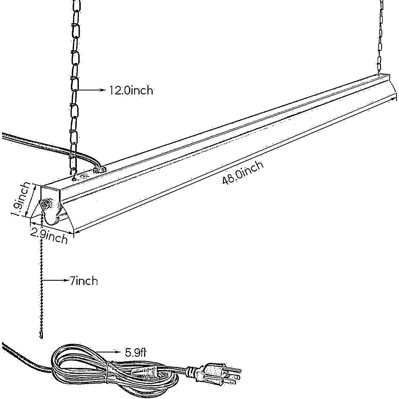 FlexRay 4' LED Linear Shop Light - 40W - 3000K/4000K