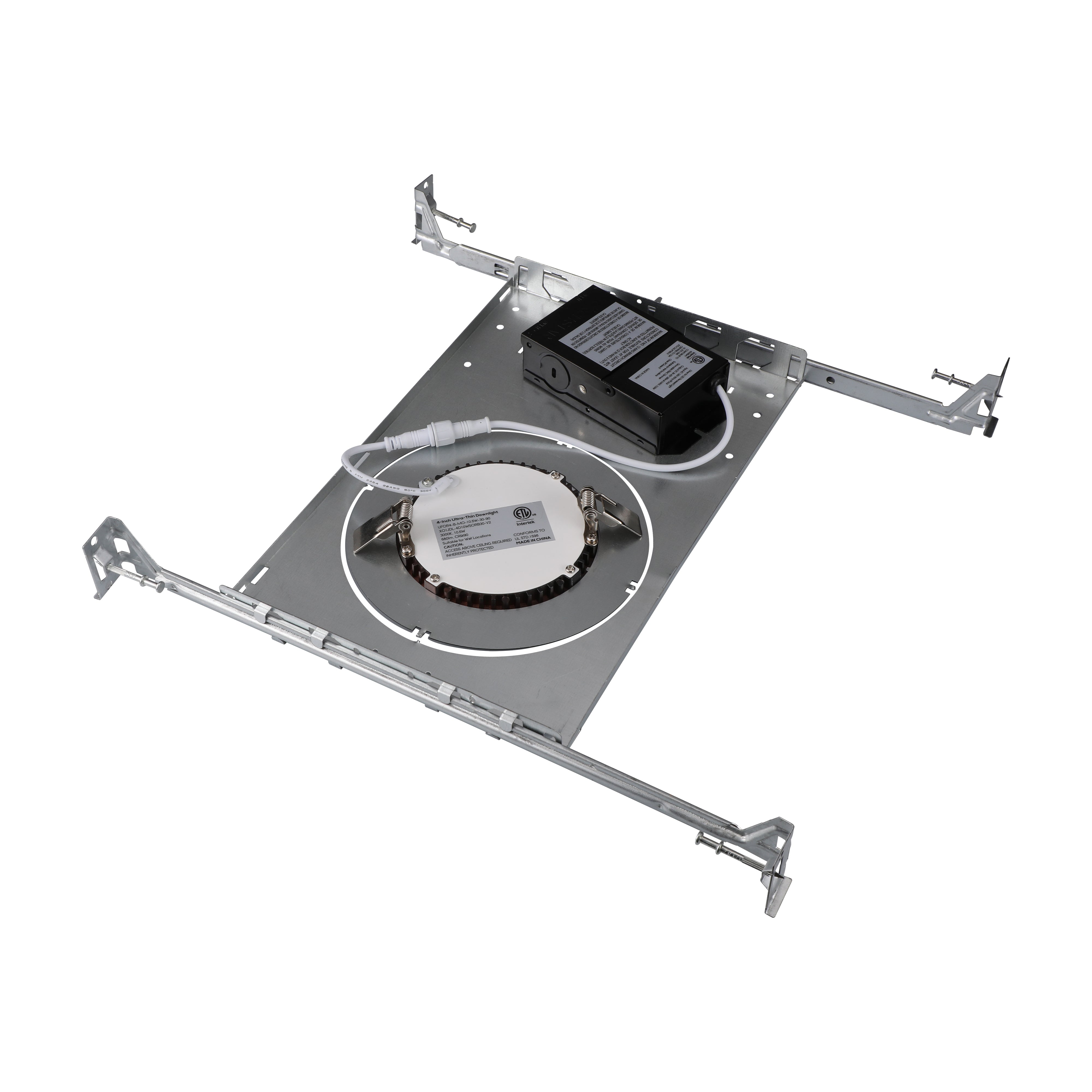 RefineGlow 3"/4"/6" New Construction Mounting Plate - Size Adjusable