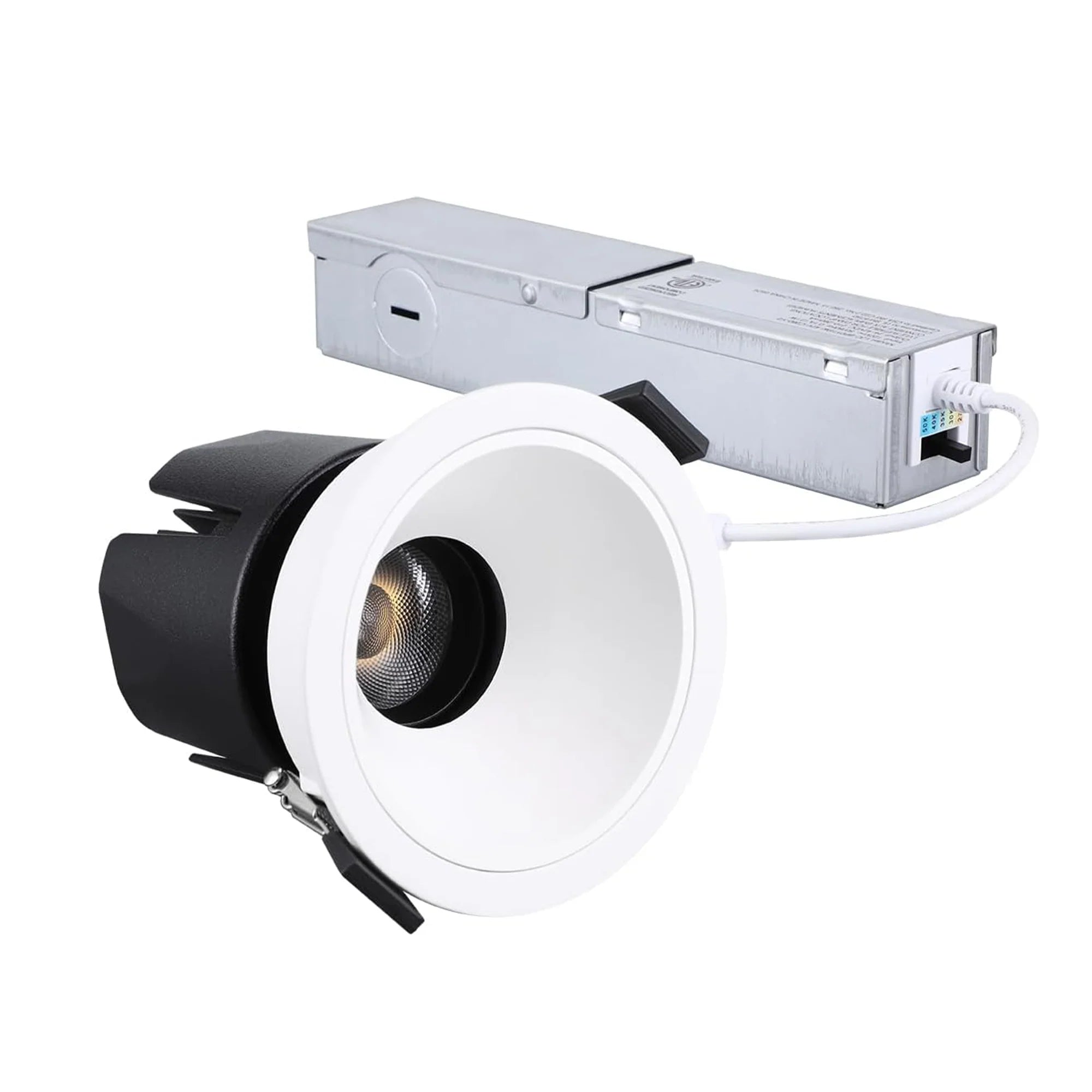 LumeX Pivot-z1790 3” 10W 5CCT Anti-Glare Dimmable Deep Recessed LED Downlight, Canless, Ultra-Narrow Frame