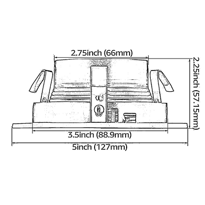 TORCHSTAR 4" Stepped Baffle Trim - Satin Nickel