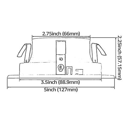 TORCHSTAR 4" Stepped Baffle Trim - White