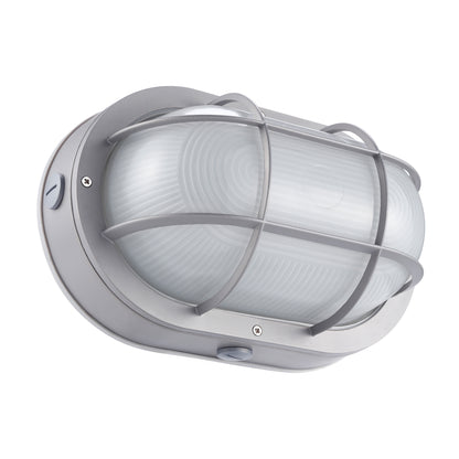 Bulkhead Grey 10W Outdoor Wall Sconce