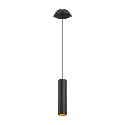 LeonLite TheFloat™ Cylindrical Pendant Light - Matt Black