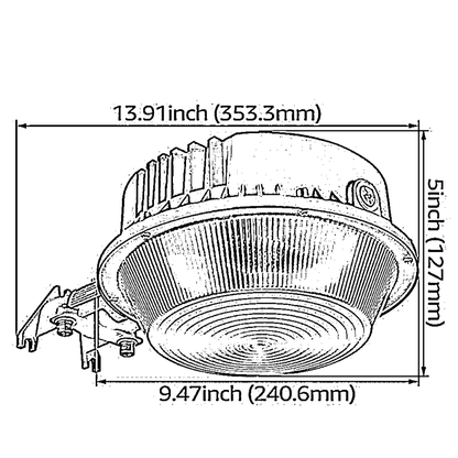Farmglow Pro 83W LED Barn Light - Photocell Included - 3000K/5000K