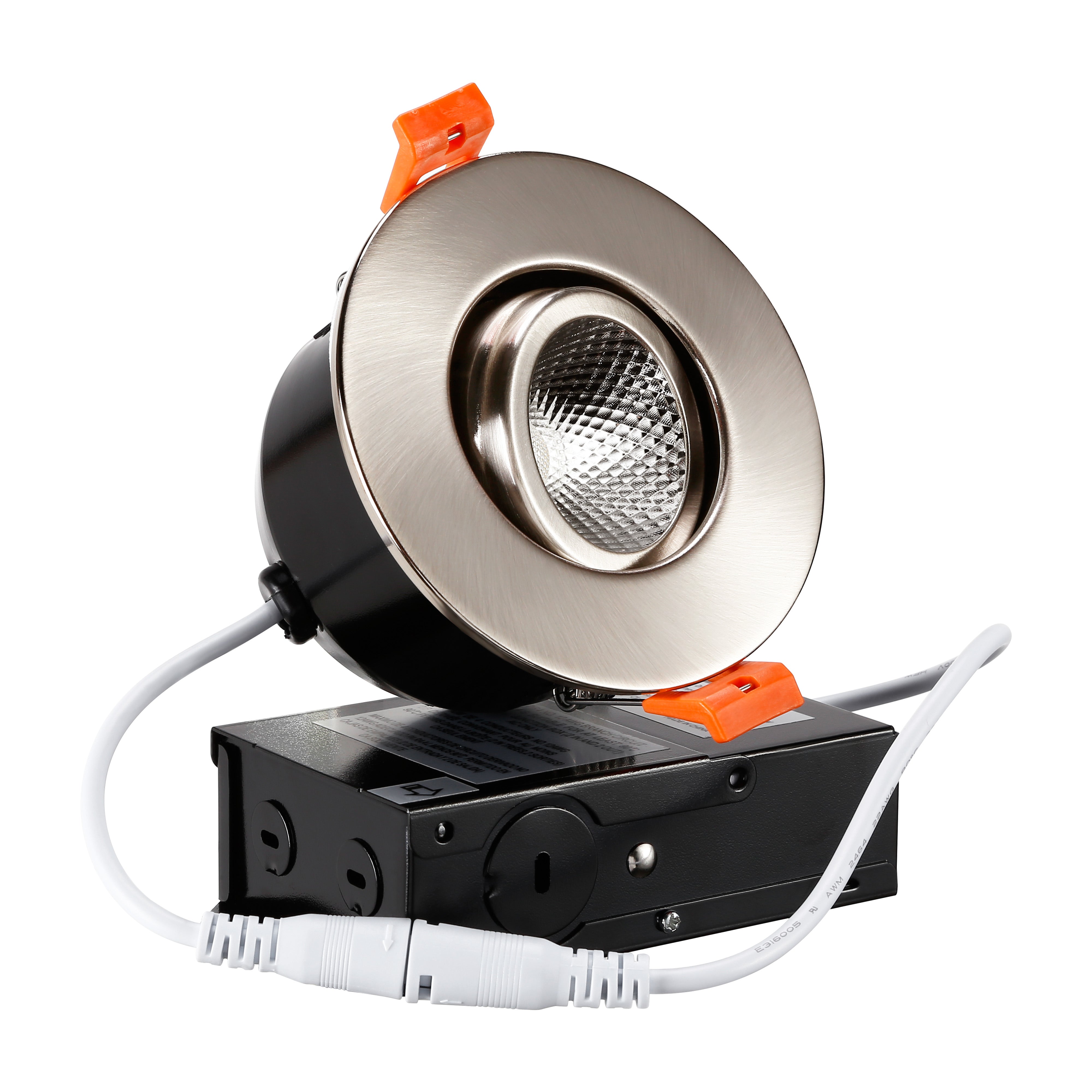 Circulex 3" Gimbal LED Recessed Light - Satin Nickel - 7W - Single CCT