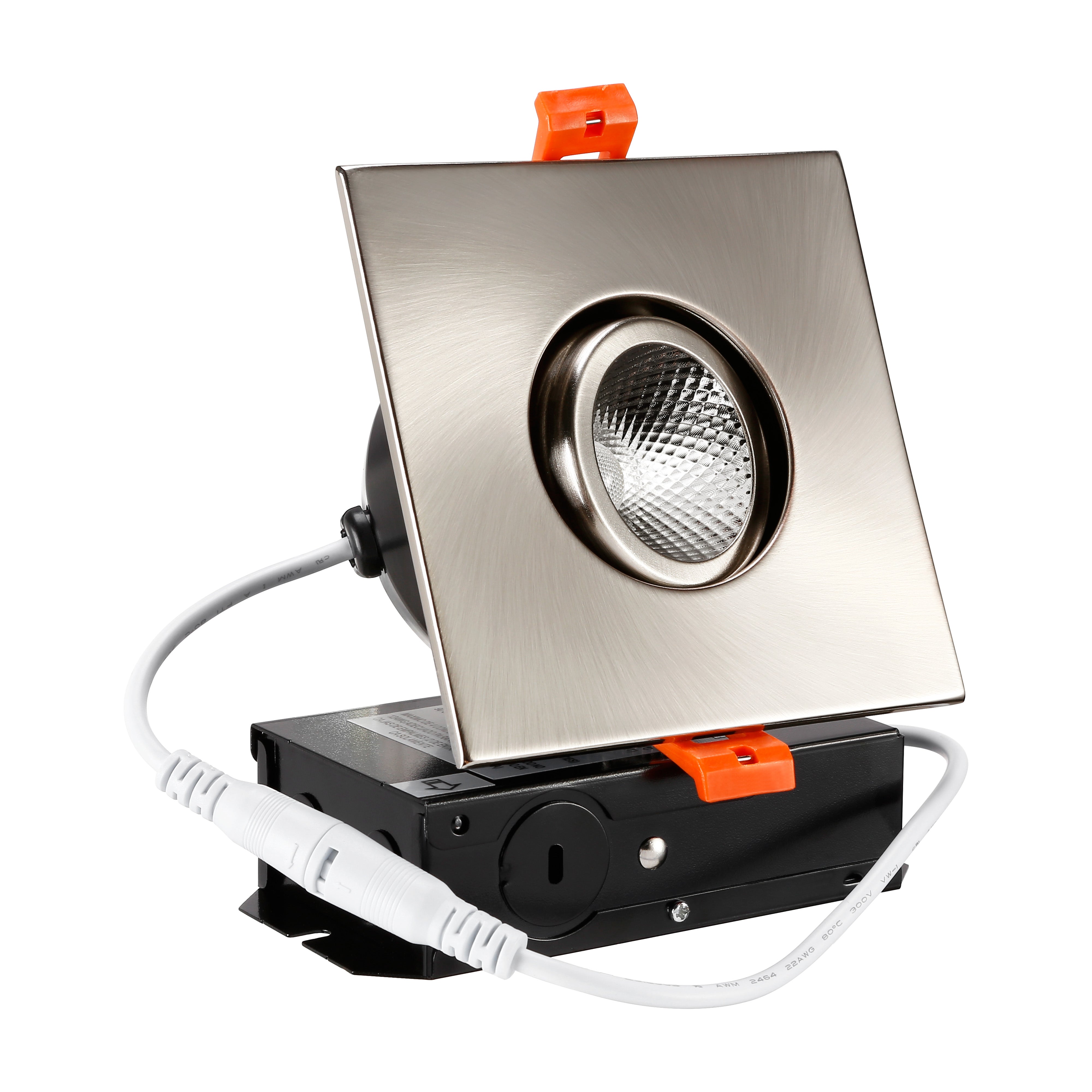 PivotSquare 3" Gimbal LED Recessed Light - Satin Nickel - 7W - Single CCT
