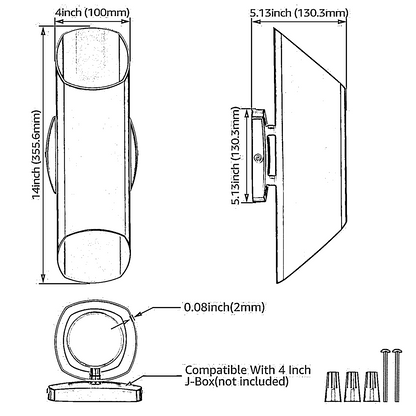 Golds™ 14" Outdoor Wall Sconce
