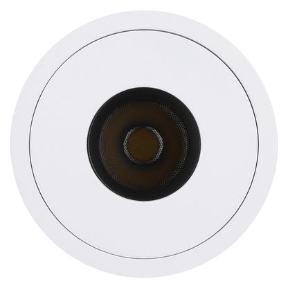 MoonDot— z1792 3" 10W 5CCT 30° Ultra-Narrow Dimm able Anti-Glare LED Recessed Spotlight, Canless