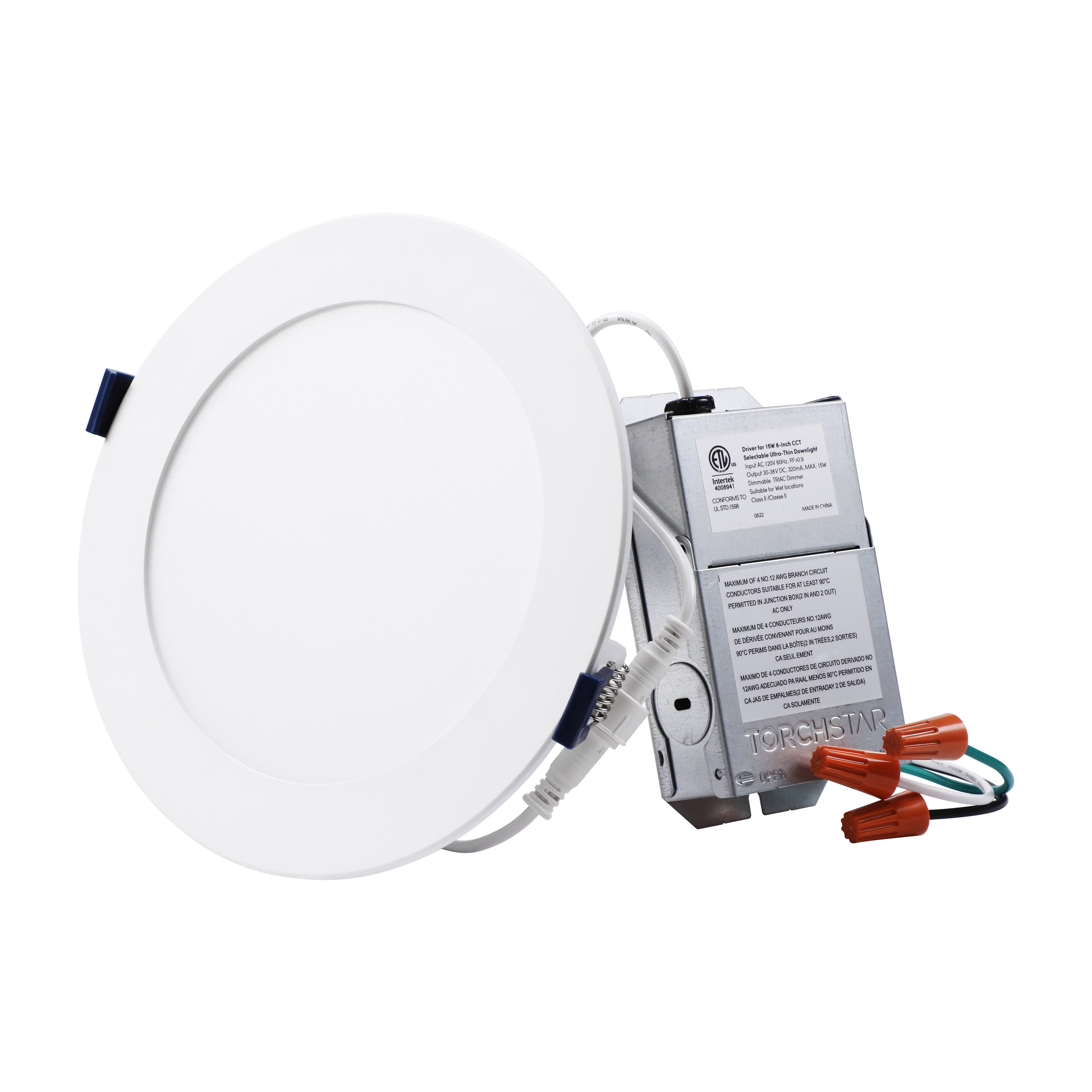 SlimPanel+ 6" LED Ultra-thin Recessed Light - 15W - Adjustable CCT