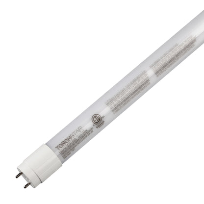 TORCHSTAR L-series 4' T8 LED Tube Light Bulbs - Ballast Compatible - 18W - 5000K