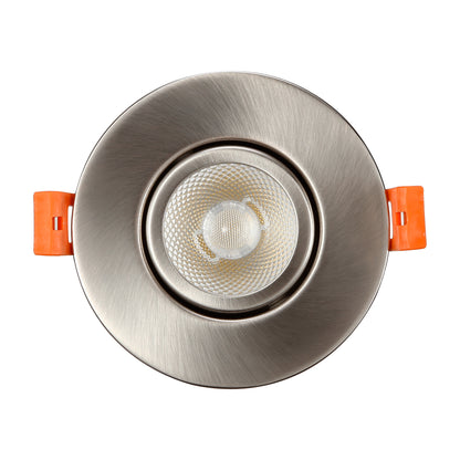 Circulex+ 3" Gimbal LED Recessed Light - Satin Nickel - 7W - Adjustable CCT