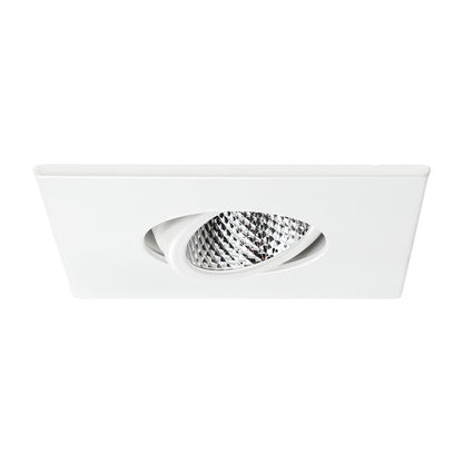 PivotSquare 3" Gimbal LED Recessed Light - White - 7W - Single CCT