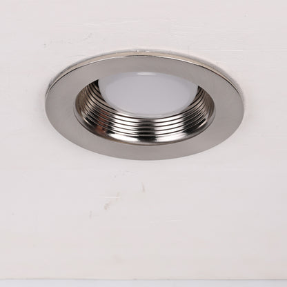 TORCHSTAR 4" Stepped Baffle Trim - Satin Nickel
