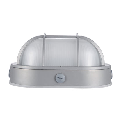 Bulkhead Grey 20W Outdoor Wall Sconce