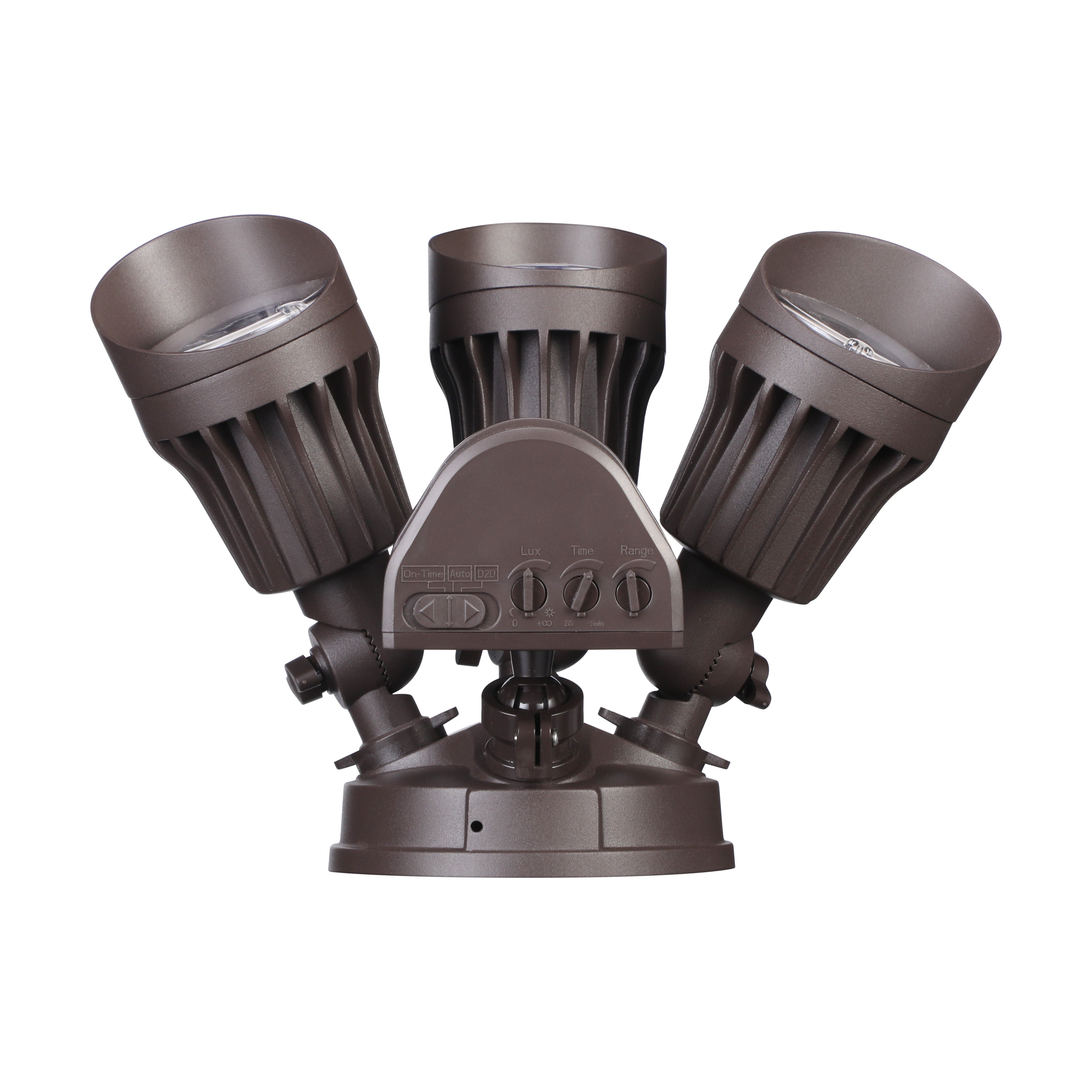 Watchman+ Tri-Heads 37.5W LED Security Light - Brown - Adjustable CCT
