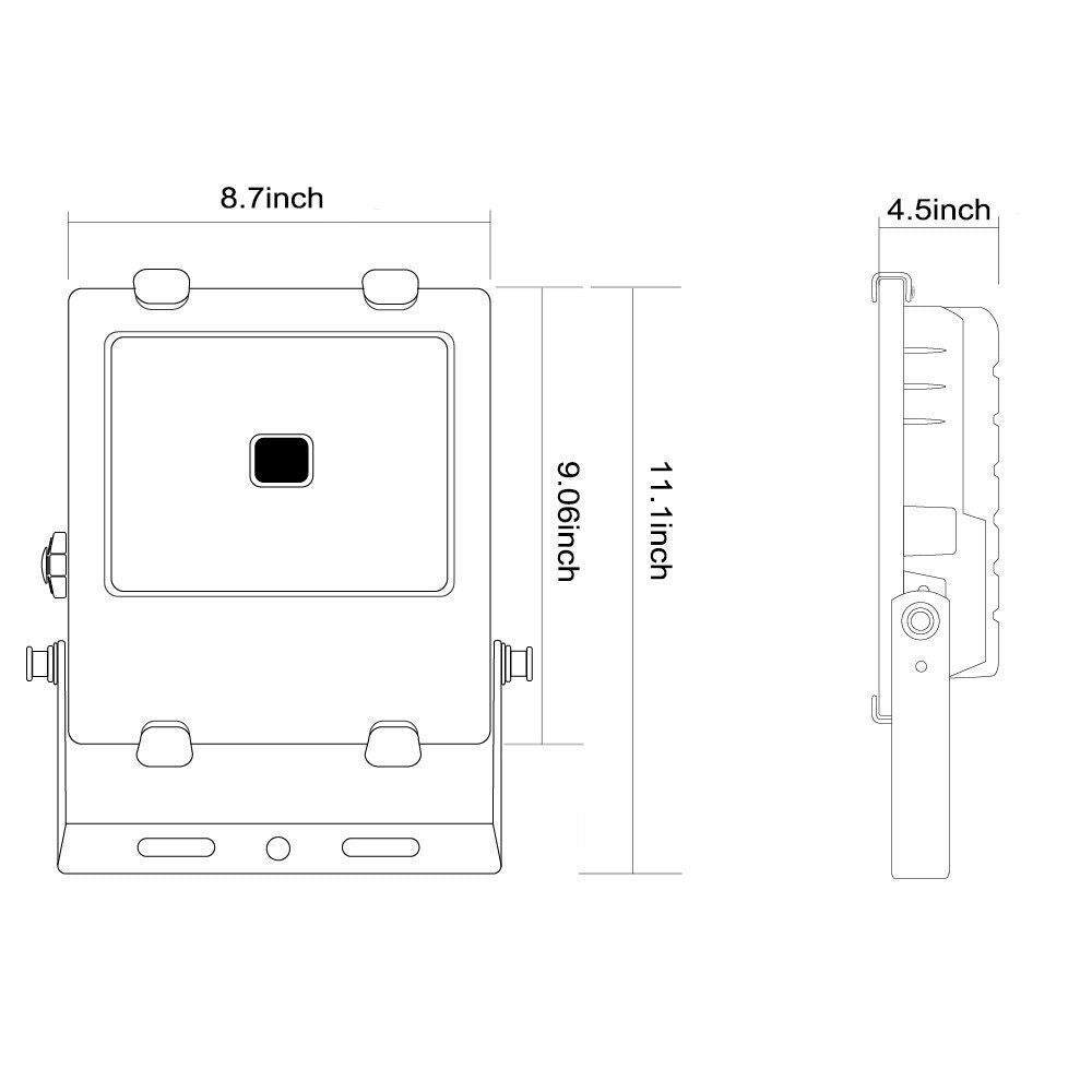 ClassicBeam 50W LED Pure White Flood Light - 50W 6000K