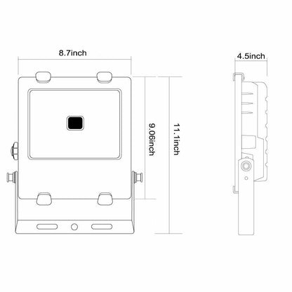ClassicBeam 50W LED Pure White Flood Light - 50W 6000K