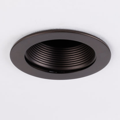 TORCHSTAR 4" Stepped Baffle Trim - Oil Rubbed Bronze