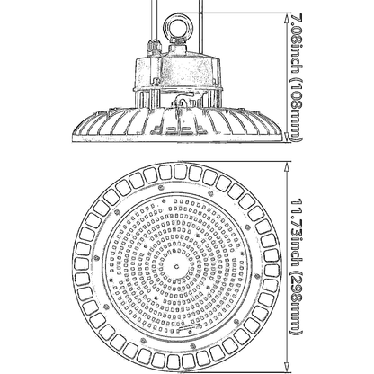 SkyForge 150W LED High Bay Light Fixture