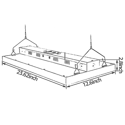 PowerWave 110W LED High Bay Linear Fixtures