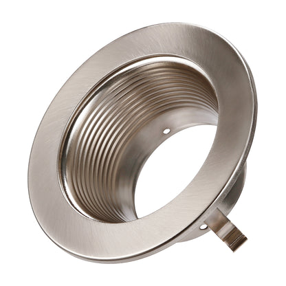 TORCHSTAR 4" Stepped Baffle Trim - Satin Nickel