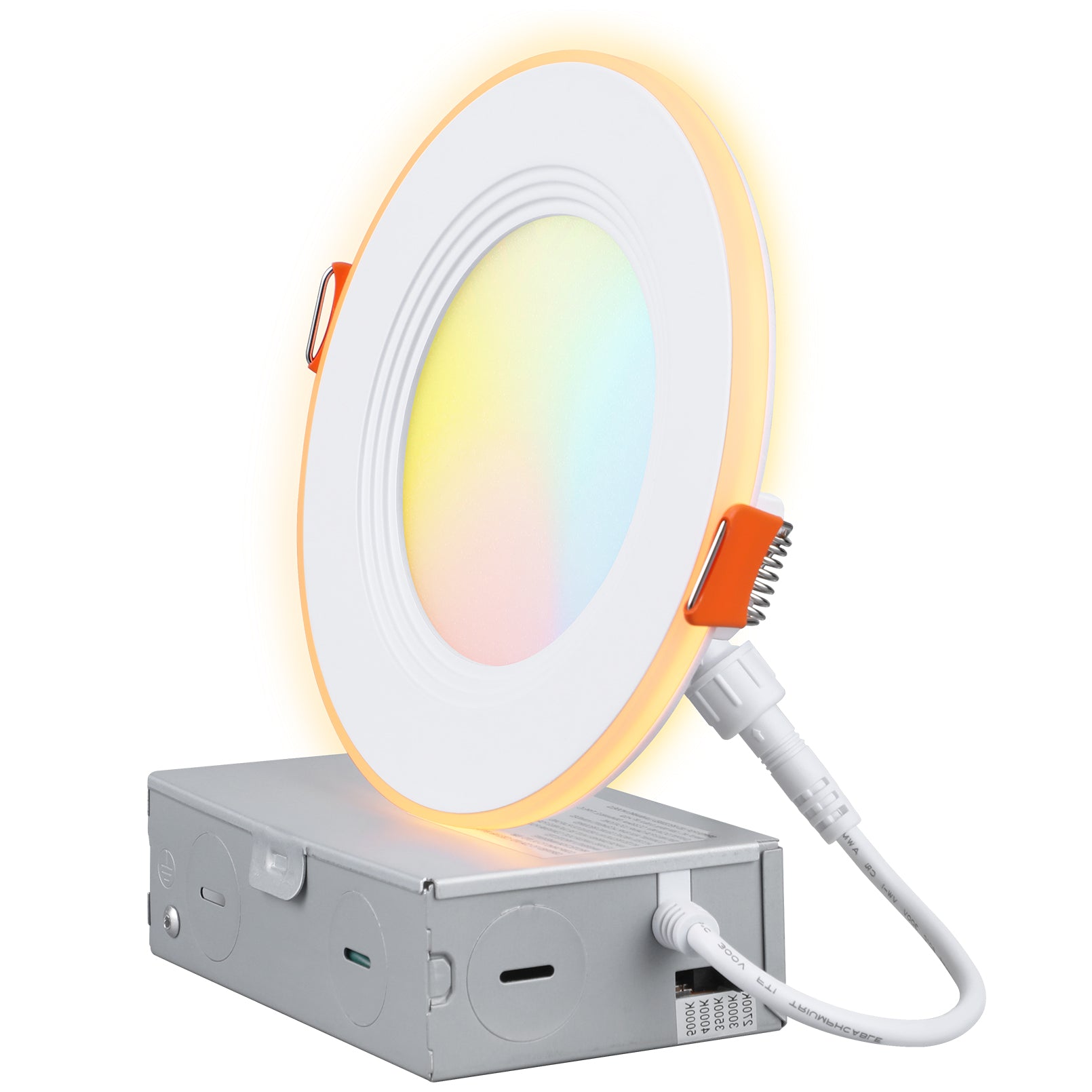 SpiraGlow — z1571/z1573 White Threaded LED Downlight 5CCT Night Light Mode