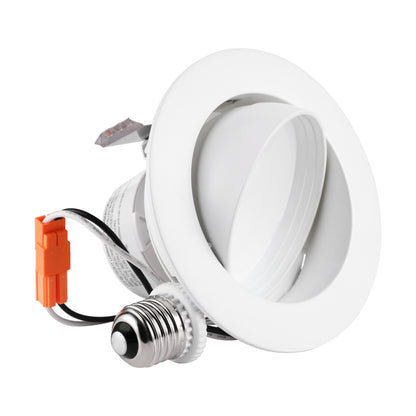 Rotatofit 4" Retrofit Gimbal LED Recessed Light - 10W - Single CCT