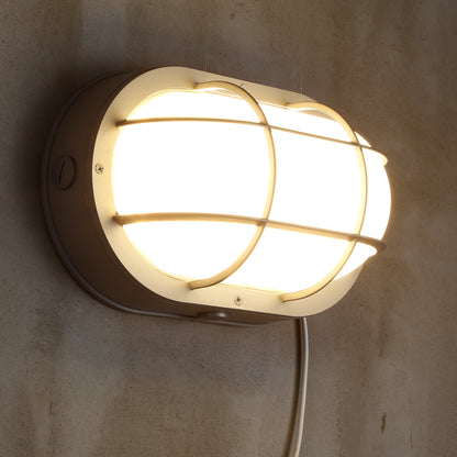 Bulkhead Grey 20W Outdoor Wall Sconce