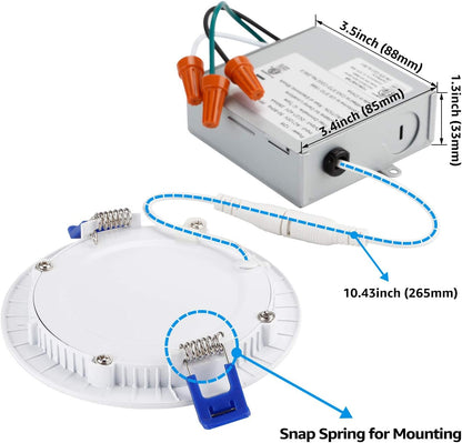 SlimPanel 4" LED Ultra-thin Recessed Light - 10W - Single CCT