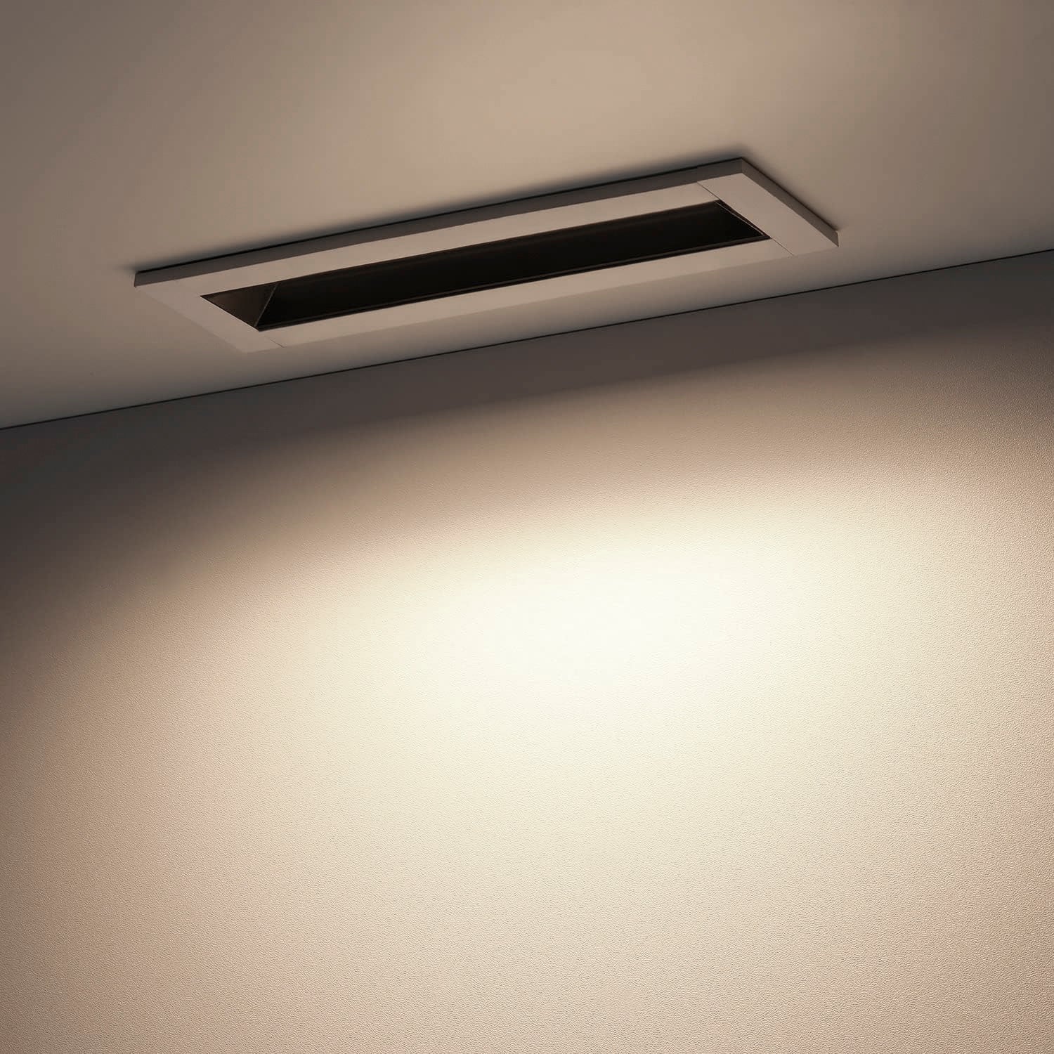 LumaLine — z1505 7" 8W 5CCT 20° Polarized CRI 90 Dimmable LED Recessed Linear Light With J-Box Plastic Housing