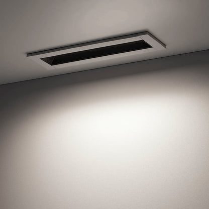 LumaLine — z1505 7" 8W 5CCT 20° Polarized CRI 90 Dimmable LED Recessed Linear Light With J-Box Plastic Housing