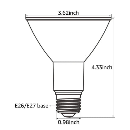 TORCHSTAR P-series 12W PAR30 LED Bulb - Standard - 3000K/5000K