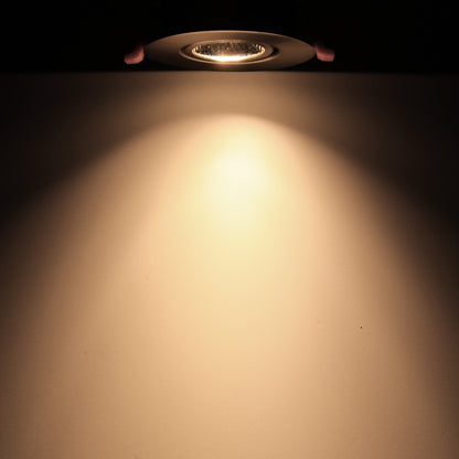 Circulex+ 3" Gimbal LED Recessed Light - Satin Nickel - 7W - Adjustable CCT