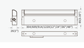 Solder free 120V LED UNDERCABINET LIGHT