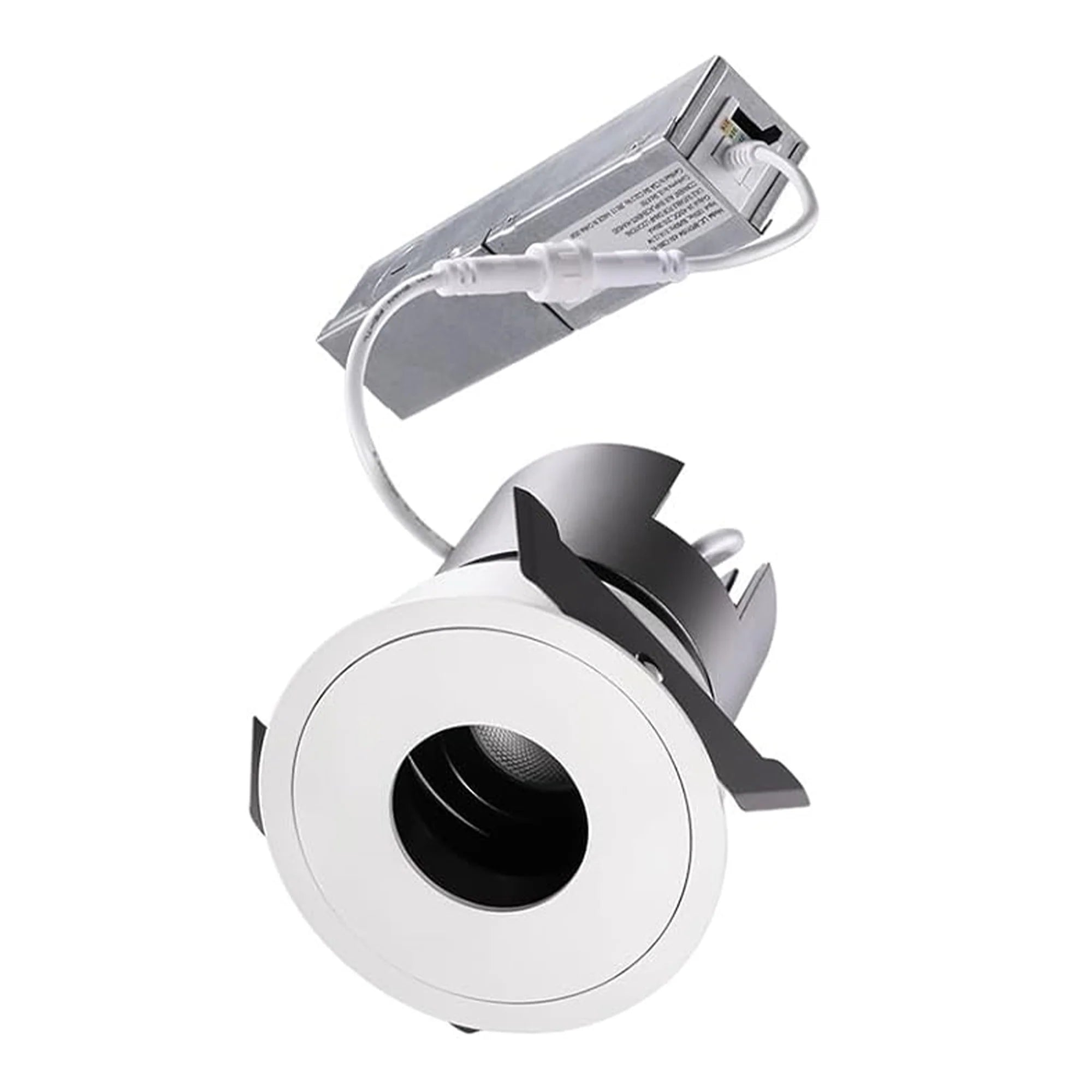 MoonDot— z1792 3" 10W 5CCT 30° Ultra-Narrow Dimm able Anti-Glare LED Recessed Spotlight, Canless