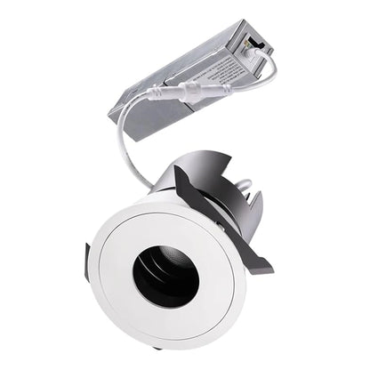 MoonDot— z1792 3" 10W 5CCT 30° Ultra-Narrow Dimm able Anti-Glare LED Recessed Spotlight, Canless