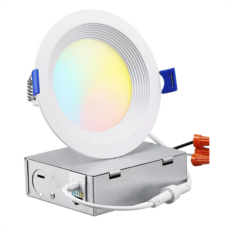 SpiraBeam — z1516/z1517/z1680 White Threaded LED J-Box Downlight 5CCT
